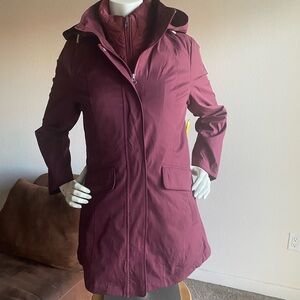 Lands' End Women's Burgundy Ski Jacket